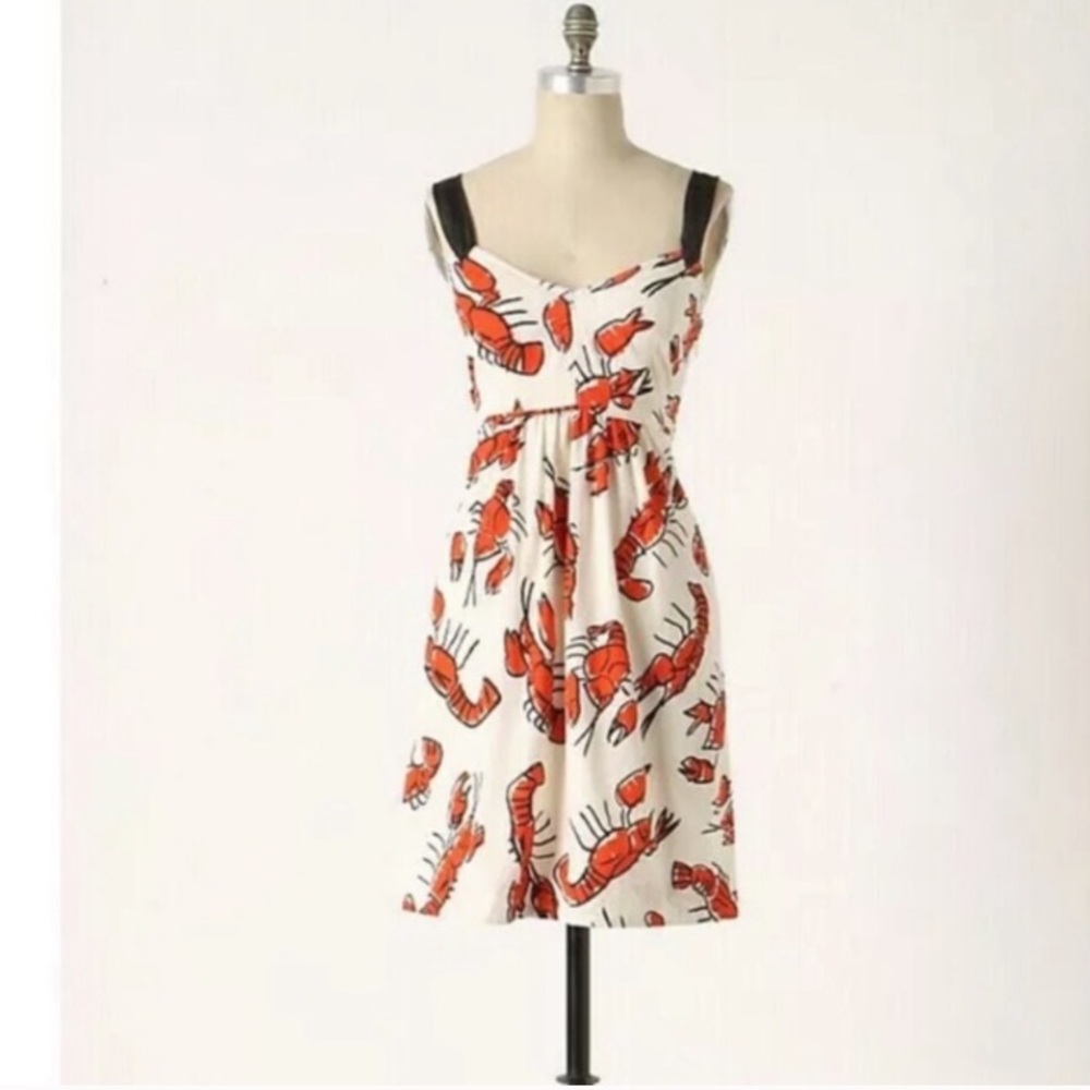Anthropologie Edme & Esyllte Lobster Dress